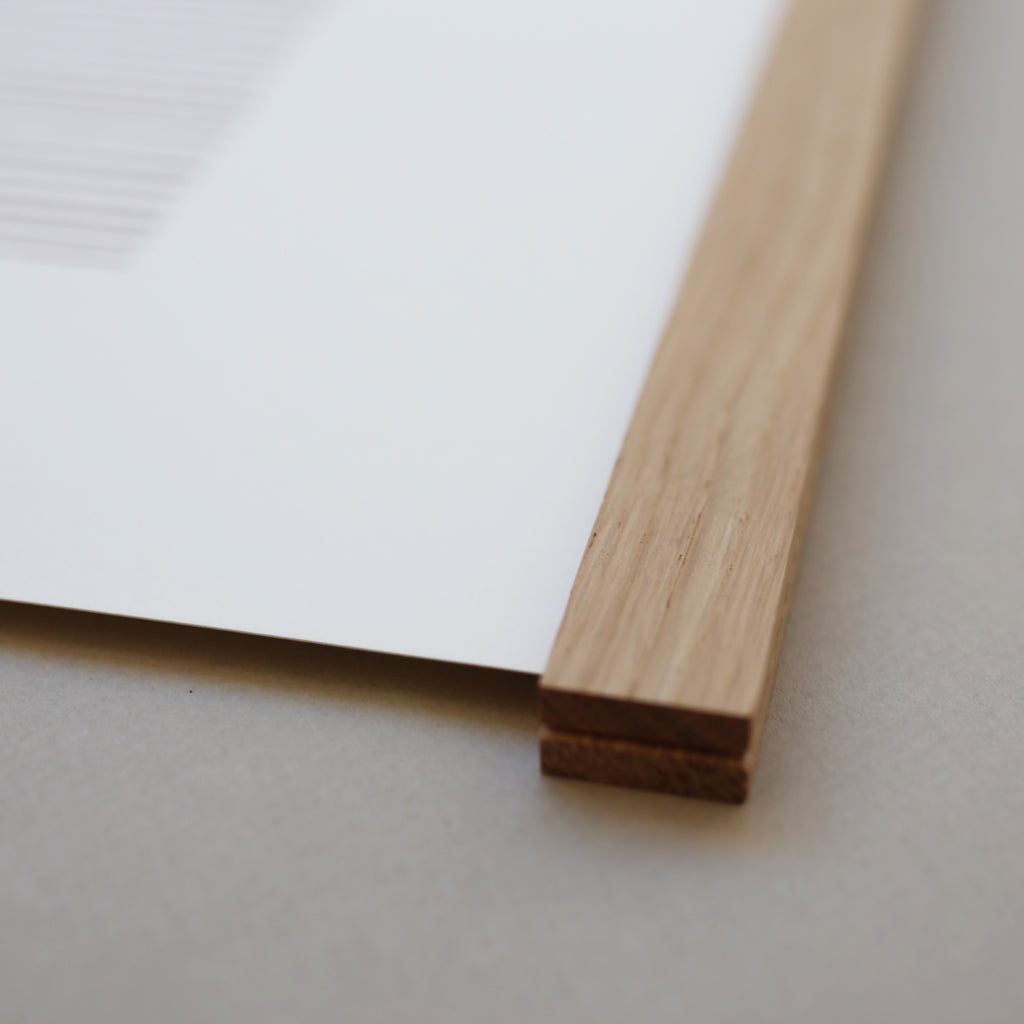 PRINT A3 LINES // NAVY + OAK FRAME