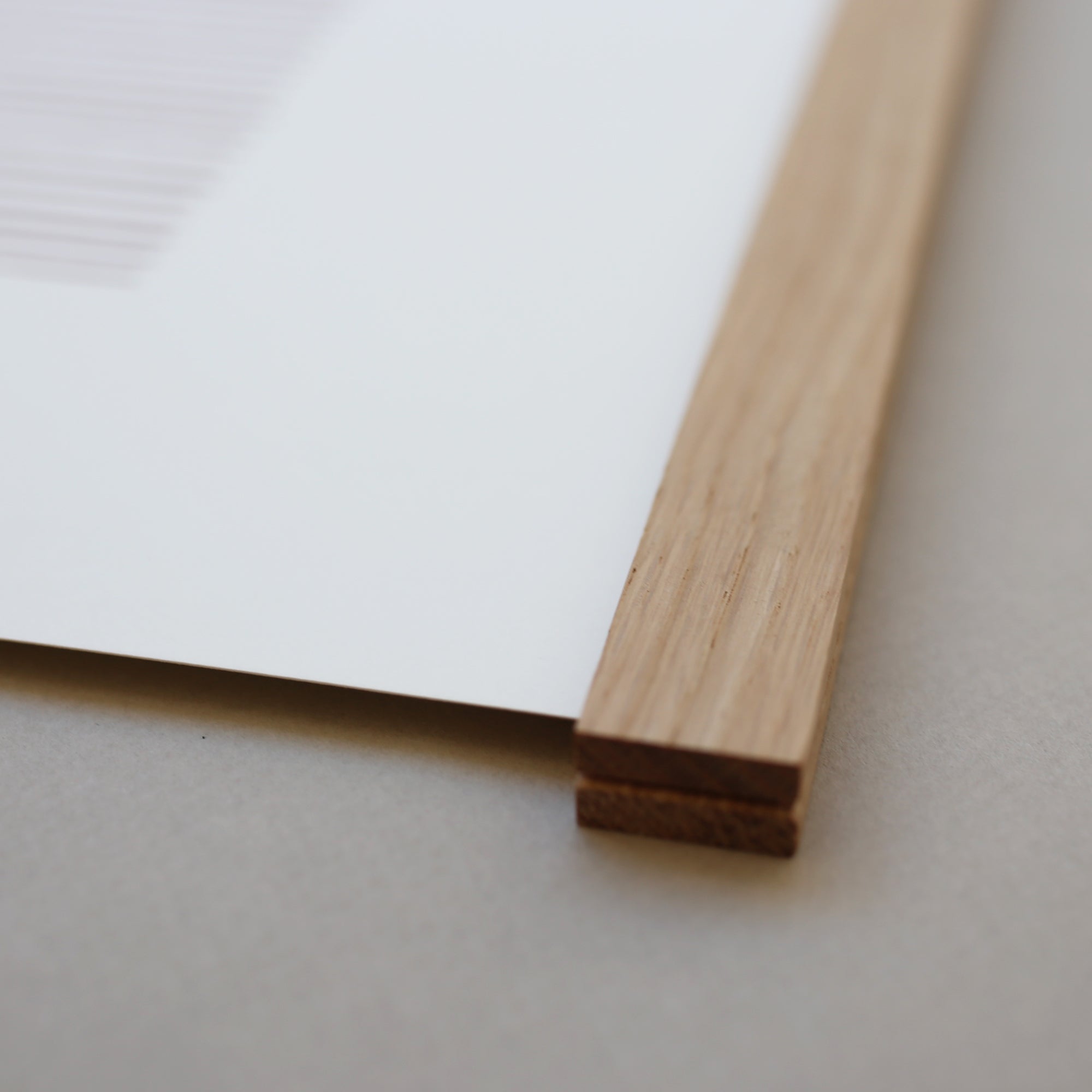 PRINT A3 LINES // NAVY + OAK FRAME