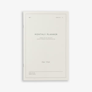 MONTHLY PLANNER NOTEBOOK