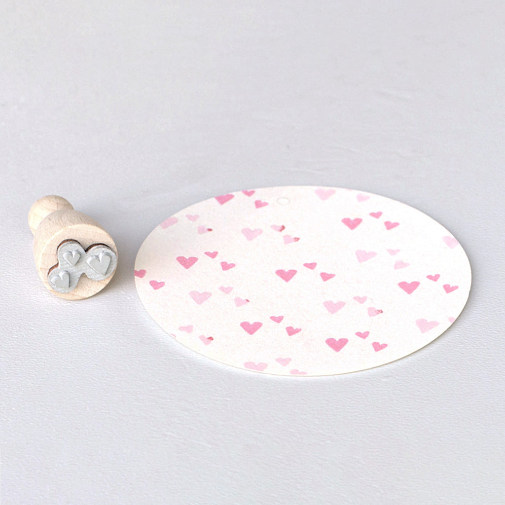 RUBBER STAMP // HEART CONFETTI