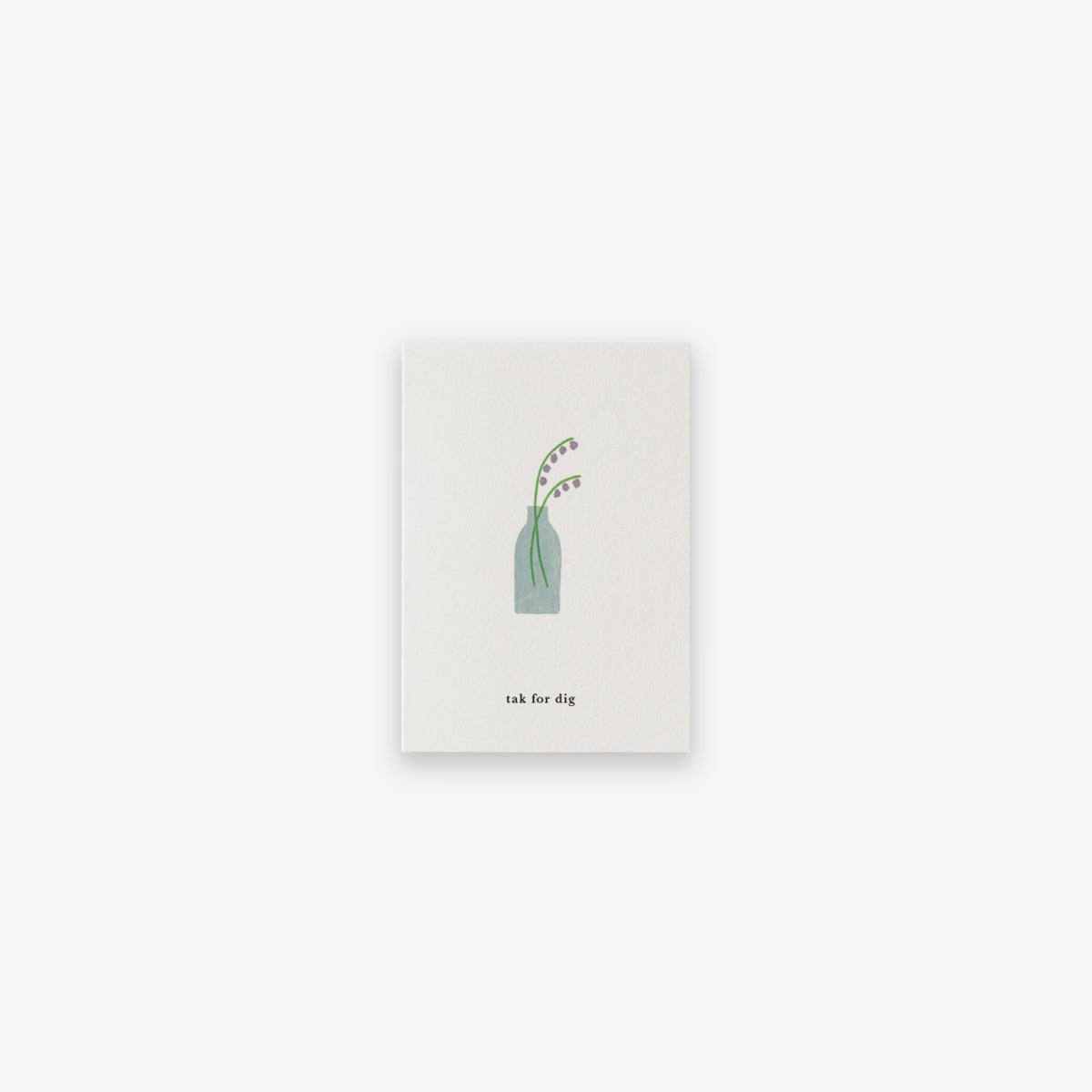SMALL GREETING CARD // BLOMSTERVASE (DANISH)