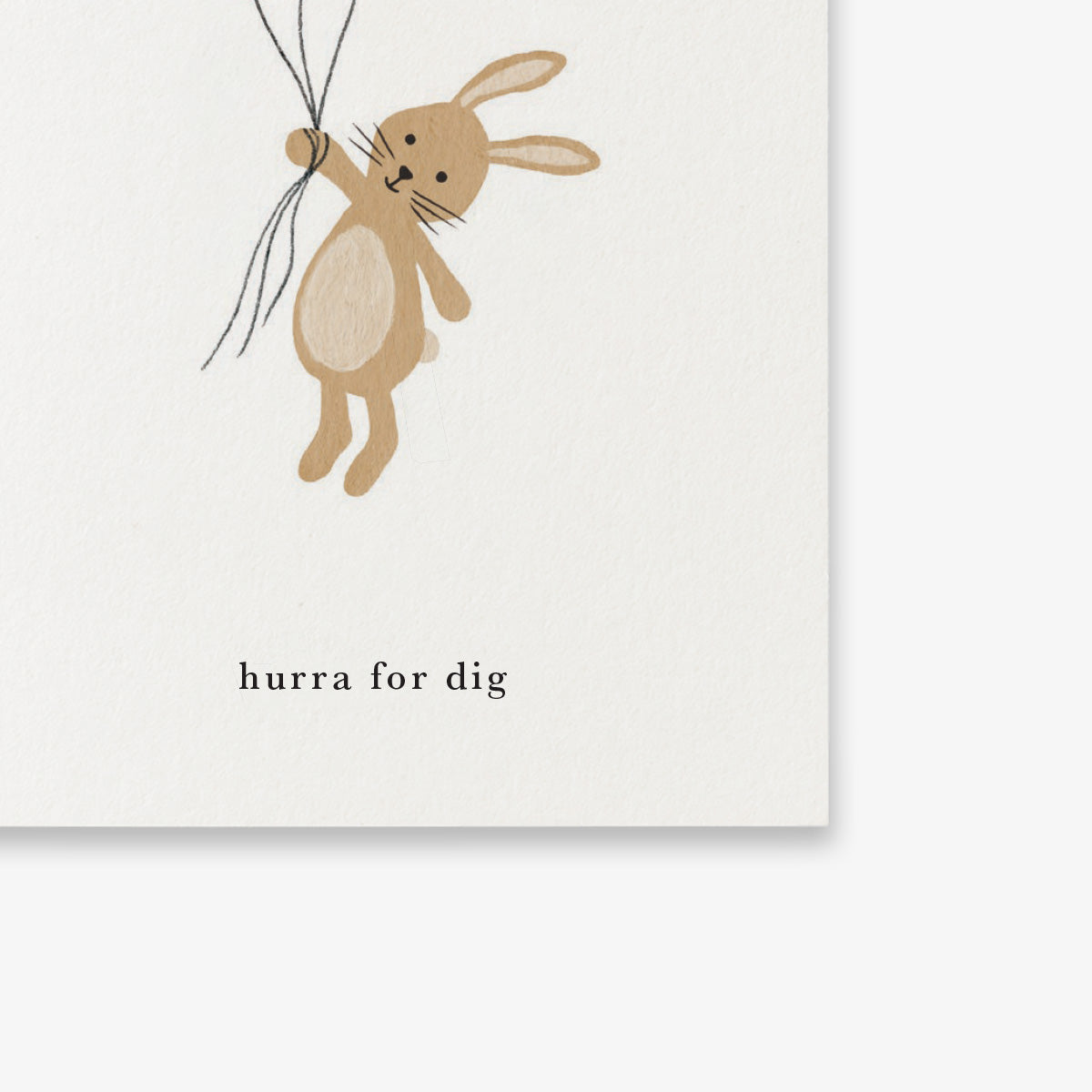SMALL GREETING CARD // KANIN (DANISH)