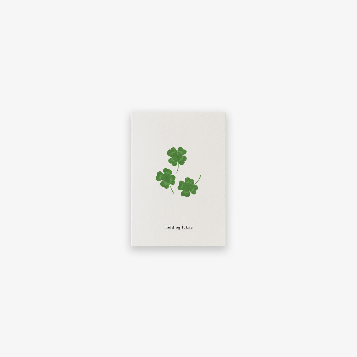 SMALL GREETING CARD // KLØVER (DANISH)