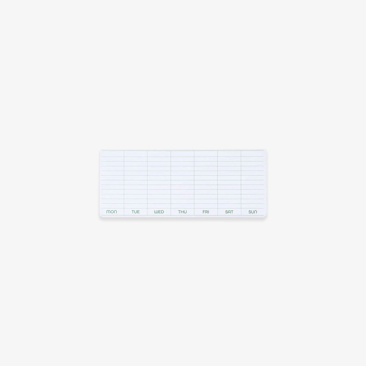 WEEKLY PLANNER STICKY MEMO PAD // WHITE